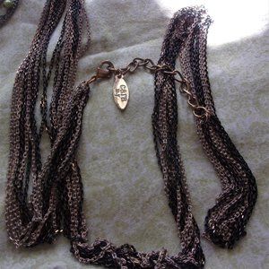Super long multi strand Cara N.Y. necklace